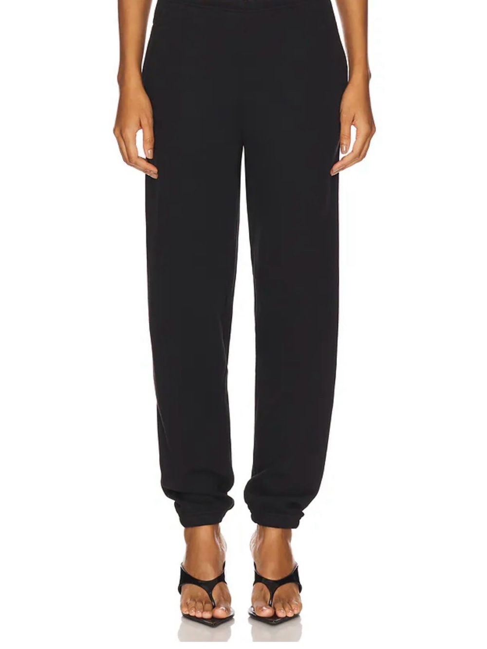 Skims cotton fleece classic jogger in onyx small